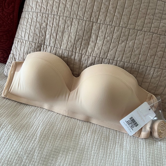 LIVELY The No-Wire Strapless Toasted Almond Strapless Bra - Picture 9 of 16